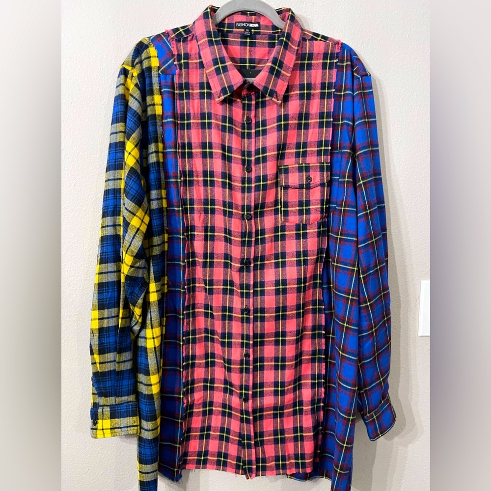 Fashion Nova Flannel Button Down